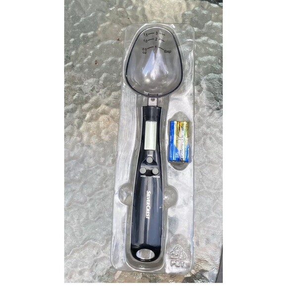 SilverCrest Digital Kitchen Food Spoon Scale ounces or grams measure Open Box - Picture 2 of 5